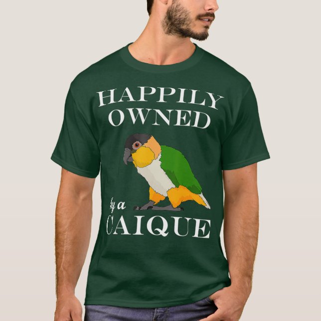 Camiseta Funny Parrot Proprietário De Uma Caique (Frente)