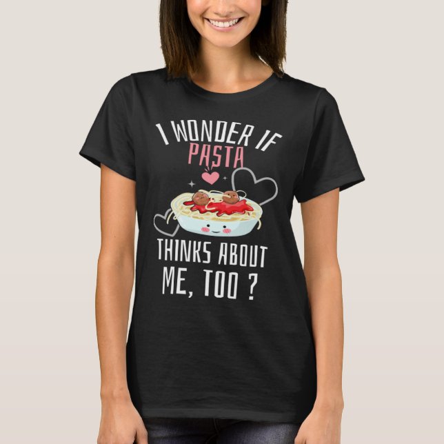 Camiseta Funny Pasta Italian Food Lover Fast Food Cute Past (Frente)