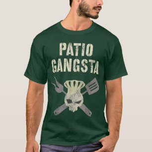Camiseta Funny PATIO GANGSTA Chef Griling Home CHURRASCO Gr