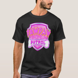 Camiseta Funny Pawpaw Patrol Dog Mãe, Pai Para Homens Mulh