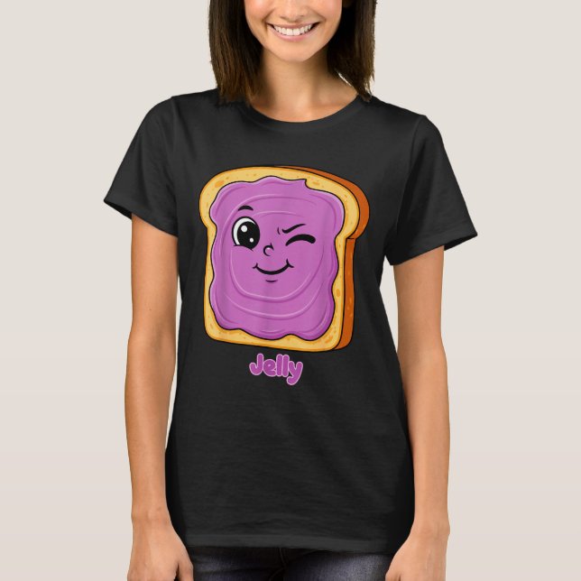 Camiseta Funny Peanut Butter-jelly Friends Cute Food Matchi (Frente)