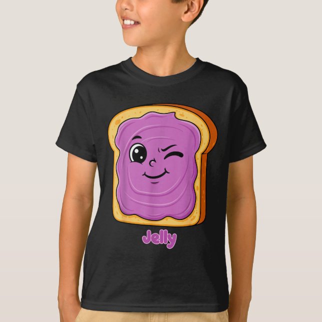 Camiseta Funny Peanut Butter-jelly Friends Cute Food Matchi (Frente)