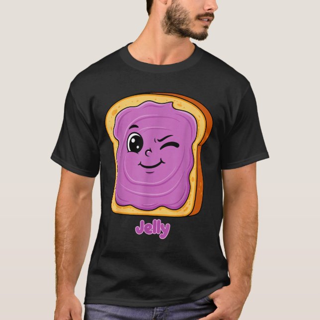 Camiseta Funny Peanut Butter-jelly Friends Cute Food Matchi (Frente)