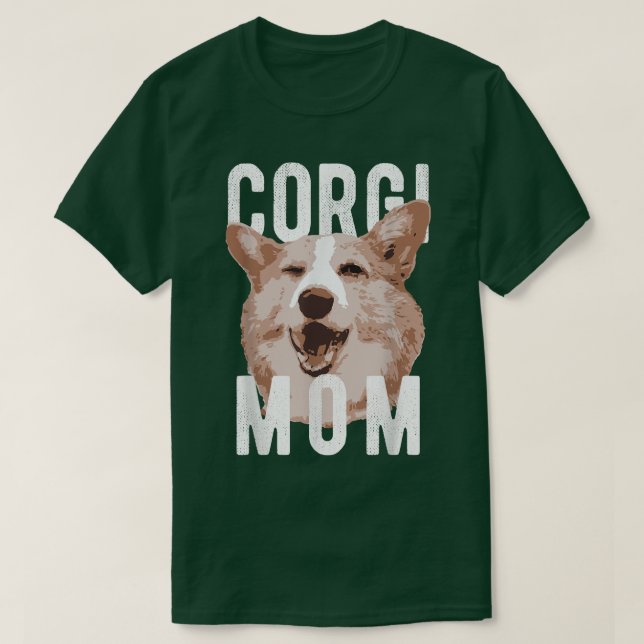 Camiseta Funny Pembroke Welsh Corgis Corgi Mãe -1140 (Frente do Design)