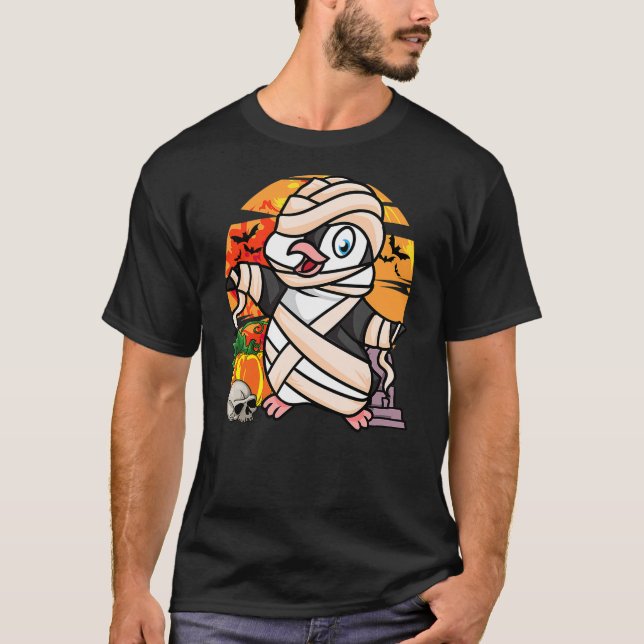 Camiseta Funny Penguin Halloween Mummy Penguin (Frente)