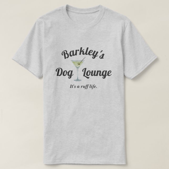 Camiseta Funny Personated Dog Lounge (Frente do Design)