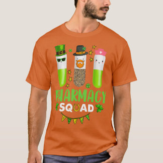 Camiseta Funny Pharmacy Squad Leprechaun Pharmacist Rua Pat