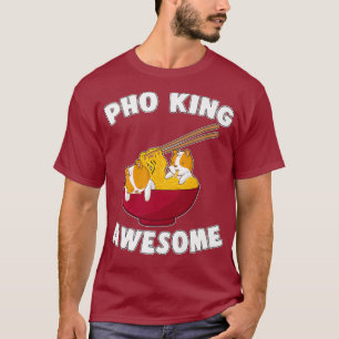 Camiseta Funny Pho King Incrível Kawaii Hamster Noodles
