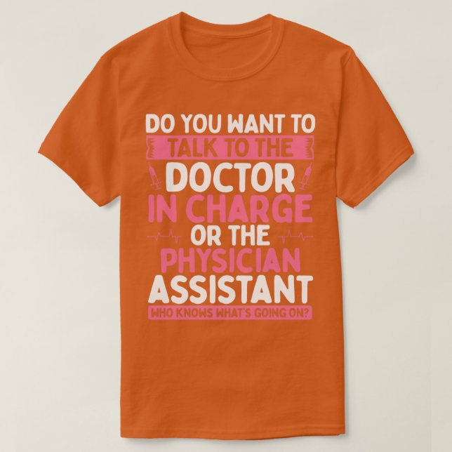 Camiseta Funny Physician Assistant Exam PA Student Study 1 (Frente do Design)