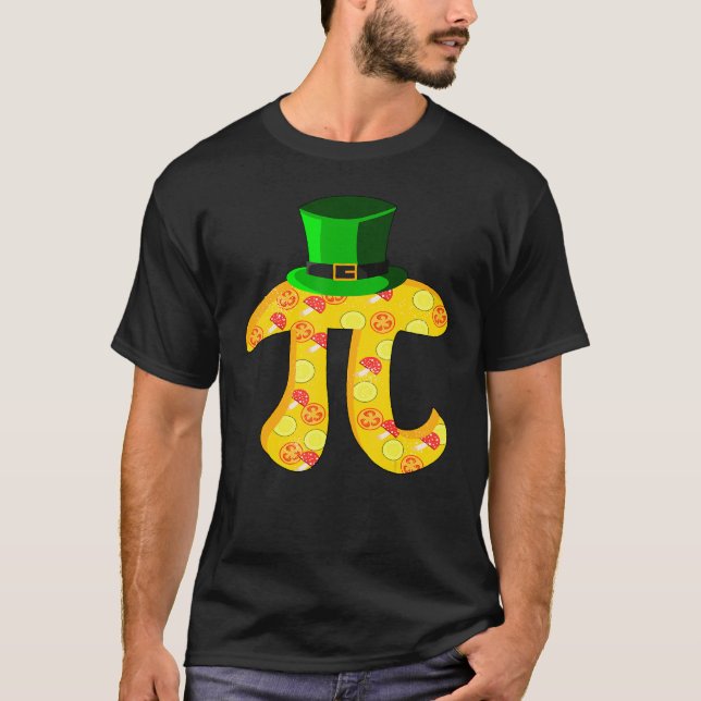 Camiseta Funny Pi Leprechaun Hat With Pi Pizza For Pi Day (Frente)