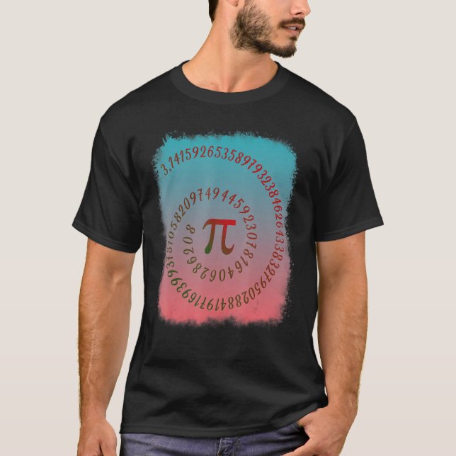 Camiseta Funny Pi Spiral 3 14 Symbol Math Teacher Student G (Frente)
