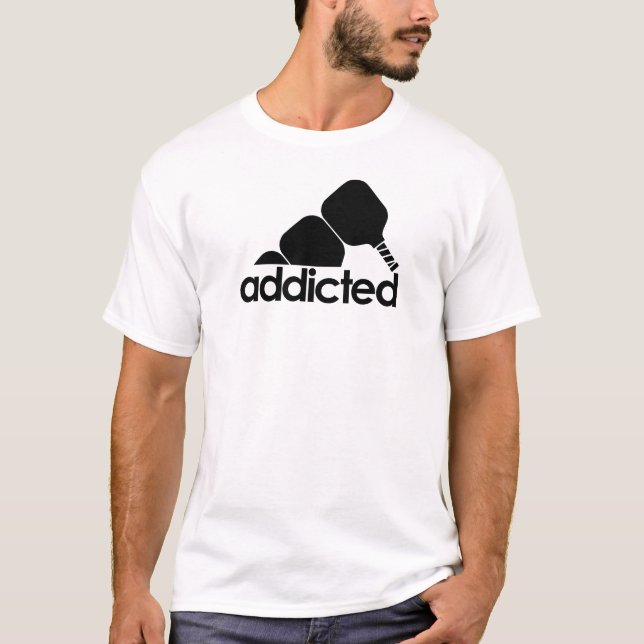Camiseta Funny Pickleball – Pickleball Addicted T-Shirt (Frente)