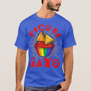 Camiseta Funny Pico De Gayo Funny LGBT Orgulho gay Flag