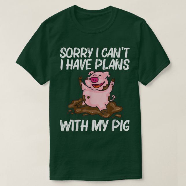 Camiseta Funny Pig Design For Men Women Hog Farmer Farm Ani (Frente do Design)