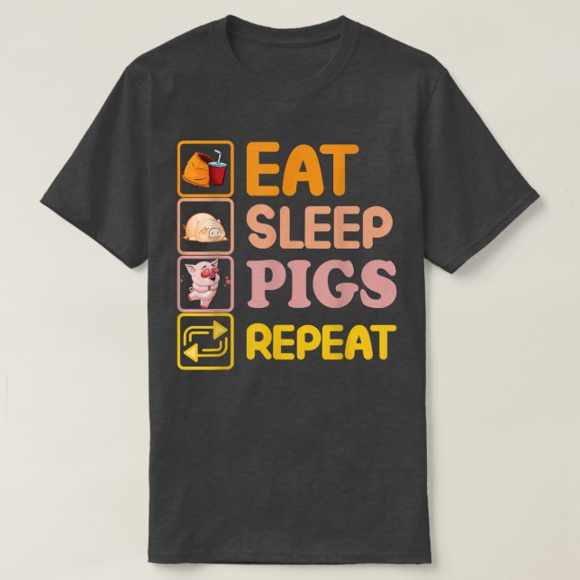 Camiseta Funny Pig Lover Pig Farming Piglet Farmer Farm Ani (Frente do Design)