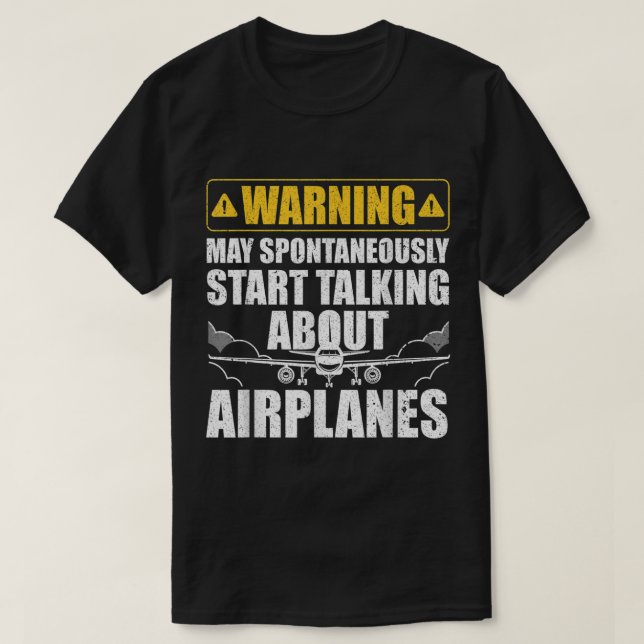 Camiseta Funny Pilot Art For Men Women Aviation Pilot Airpl (Frente do Design)