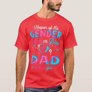 Camiseta Funny Pink Or Blue Dad Loves You Gender Reveal Cut