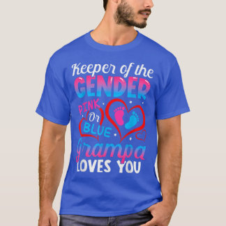 Camiseta Funny Pink Or Blue Grampa Loves You Gender Reveal 