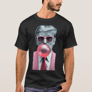 Camiseta Funny Pink Trump Bubble Gum Yum Tee