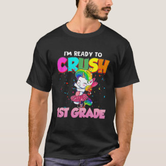 Camiseta Funny Pinky Balé Unicorn Estou pronta para esmagar