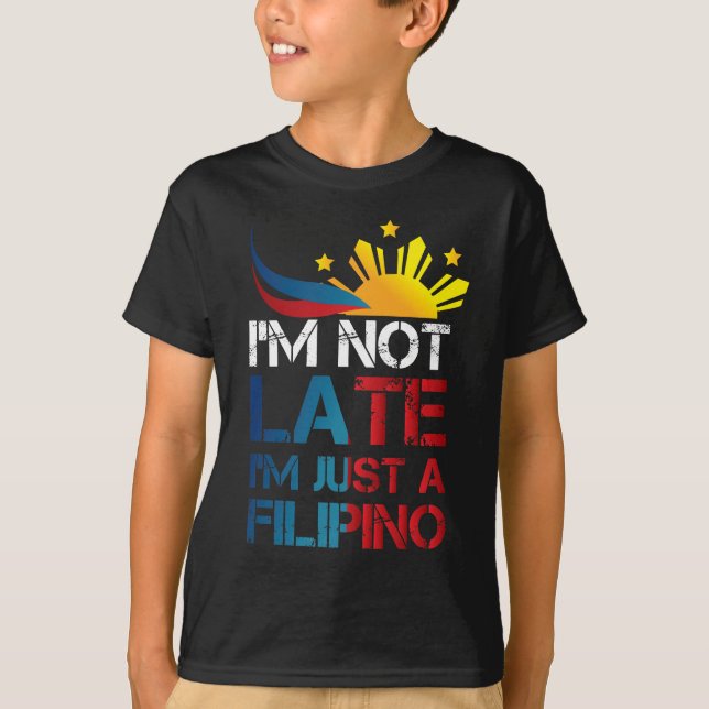 Camiseta Funny Pinoy Piadas Pontuação Filipinas Filipino (Frente)