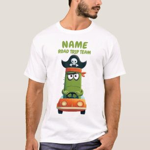 Camiseta Funny Pirate Cactus Road Trip Personalizável