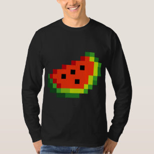 Camiseta Funny Pixel Watermelon - Retro 8 - Jogo Arcade Bit