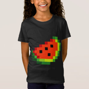 Camiseta Funny Pixel Watermelon - Retro 8 - Jogo Arcade Bit