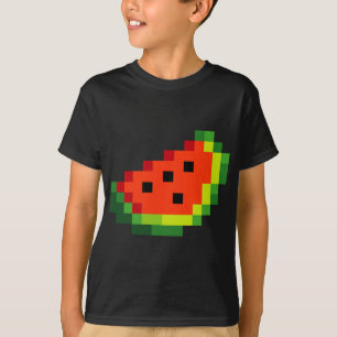Camiseta Funny Pixel Watermelon - Retro 8 - Jogo Arcade Bit