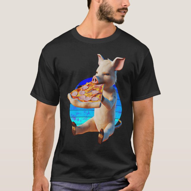 Camiseta Funny Pizza Pig (Frente)