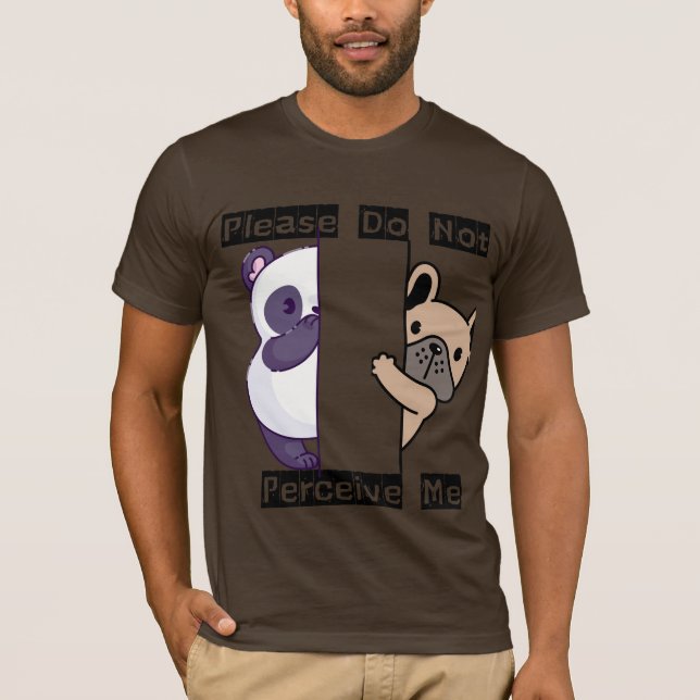 Camiseta Funny Please Do Not Perceive Me Men's T-Shirt (Frente)