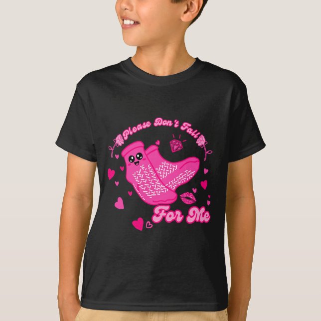 Camiseta Funny Please Don't Fall For Me Medical Non Slip So (Frente)