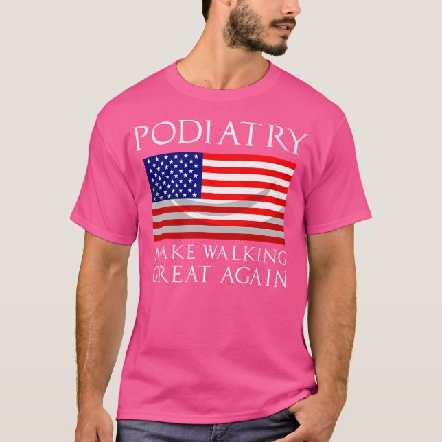 Camiseta Funny Podiatrista Oferece Legal Podiatria Bandeira (Frente)