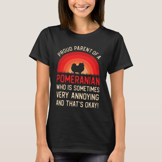 Camiseta Funny Pomeranian (Frente)