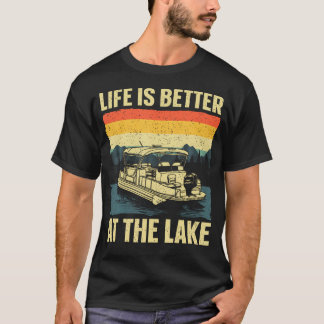 Camiseta Funny Pontoon Boat Art For Men Women Pontoon Boat 