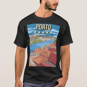 Camiseta Funny Porto Portugal 5 Star Review Poster de viage