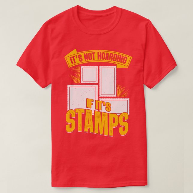 Camiseta Funny Postage Stamp Collecting Collector Gift  (Frente do Design)