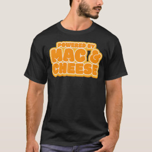Camiseta Funny Powered by Mac and Cheese Comida Lover
