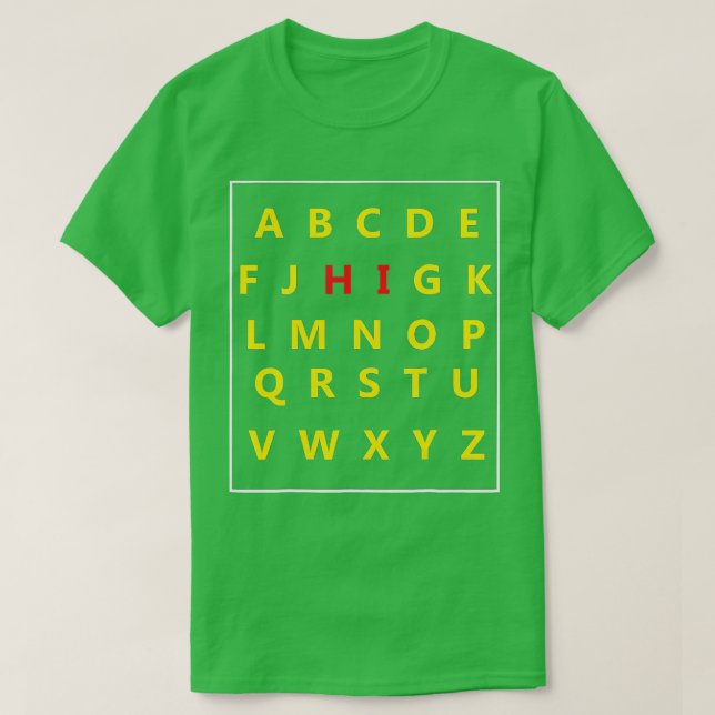Camiseta Funny Pre K Kindergarten Hi Alphabet Back To Schoo (Frente do Design)
