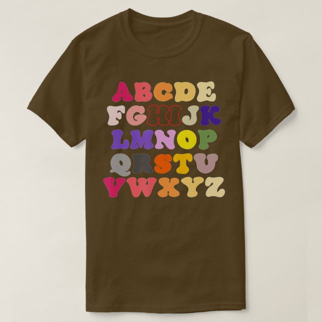 Camiseta Funny Pre K Kindergarten Hi Alphabet Back To Schoo (Frente do Design)
