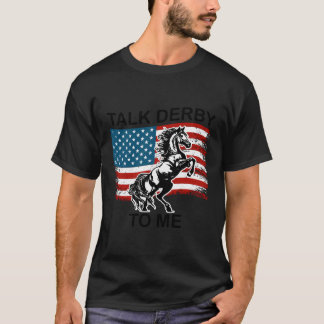 Camiseta Funny Pride Usa Flag Derby Day Horse Racing