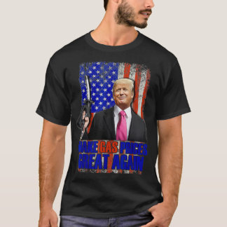 Camiseta Funny Pro Trump Torna os preços do gás Excelente n