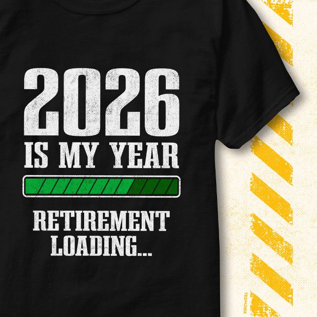 Camiseta Funny Progress Bar Retired 2026 Retirement Loading (Criador carregado)