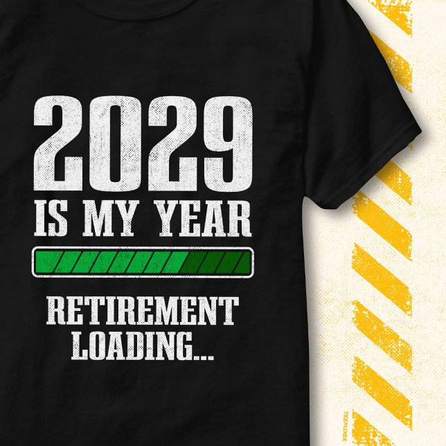 Camiseta Funny Progress Bar Retired 2029 Retirement Loading (Criador carregado)
