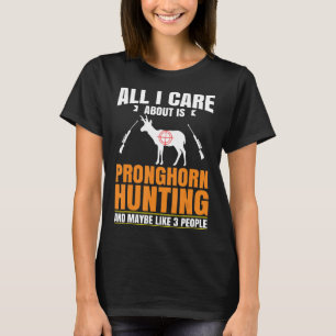 Camiseta Funny Pronghorn Caçando Lover Fan Hunter Hobby Gun