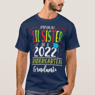 Camiseta Funny Proud Lis Sister da Classe 2022 Kinderga
