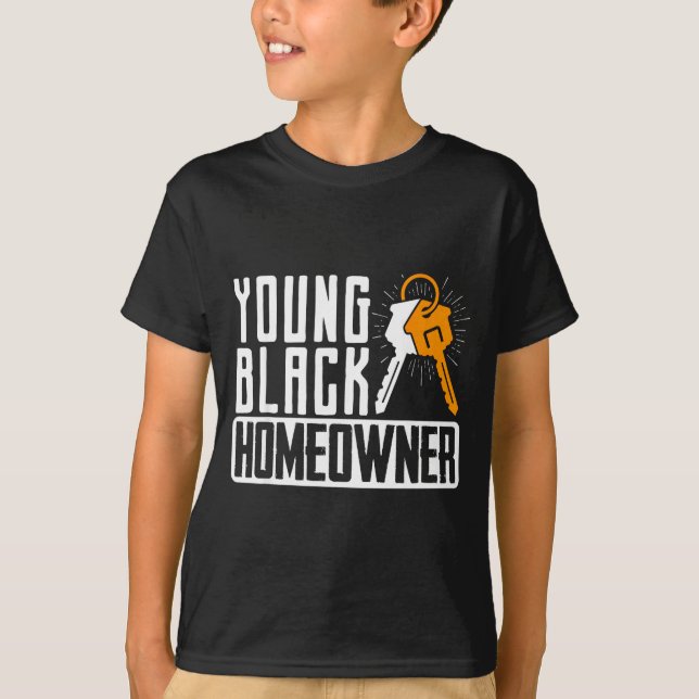 Camiseta Funny Proud New House Young Black Homeowner Housew (Frente)