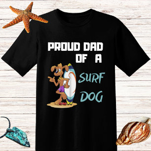 Camiseta Funny Proud Pai cão Surf surfista