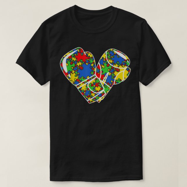 Camiseta Funny Puzzle Boing Autism Awareness Sport Lover  (Frente do Design)