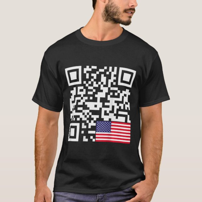 Camiseta Funny Qr Presidente Trump 4547 Trump Dançando-Nos  (Frente)
